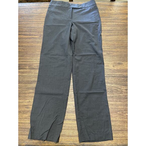 Trina Turk Women’s Charcoal Dress Pants Size 6 Straight Leg - Picture 1 of 10